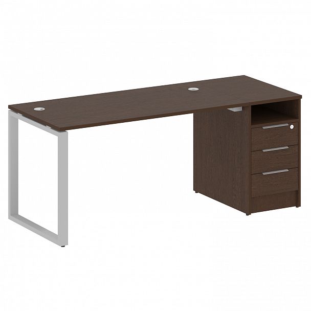 Рабочая станция "Metal System" БО.РС-СТП -1.3 венге/серый - Вид 1