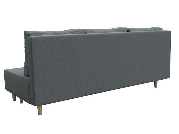 Диван прямой Лига-033 Рогожка серый - Вид 6