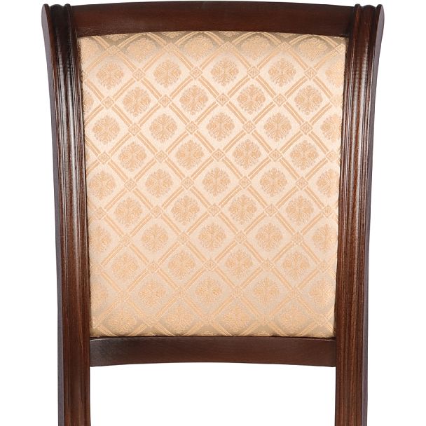 Стул деревянный с мягким сиденьем Арктос Темный орех/Бежевый жаккард - Вид 7