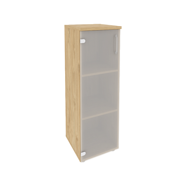 Onix Шкаф средний узкий левый O.SU-2.4 (L) Тиквуд светлый 400*420*1207 - Вид 1