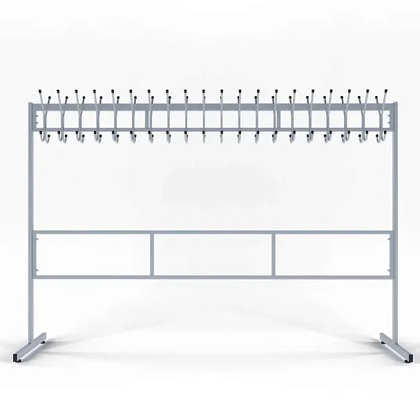 Вешалка гардеробная разборная Н1480 40 крючков - Вид 2