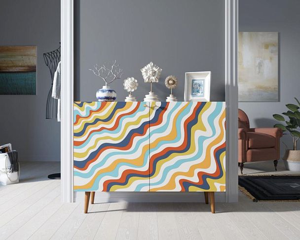 Комод с принтом 21 Berber две дверки арт BB04/Print_21 - Вид 4