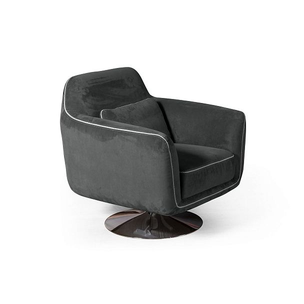 Кресло Marco, искусственная замша Breeze gray - Вид 4