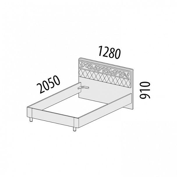 Кровать "Тиффани" 93.03 - Вид 2