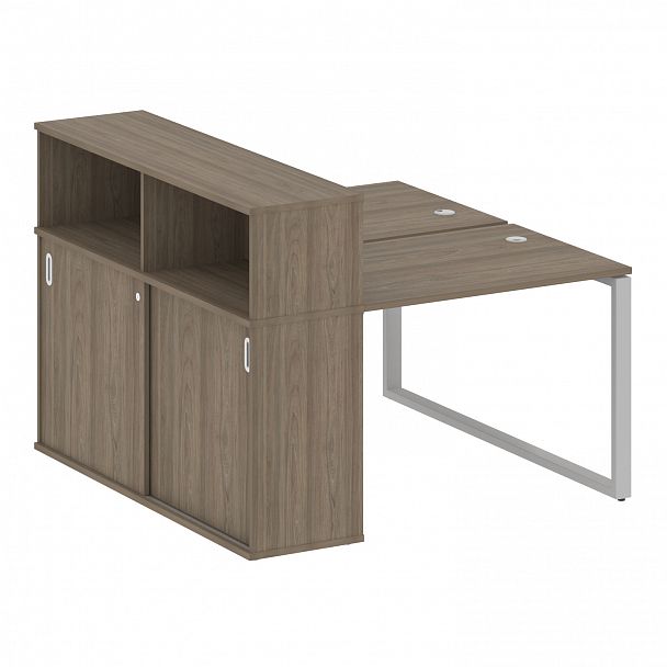 Рабочая станция "Metal System" БО.РС-СШК-2.1 вяз/серый - Вид 1