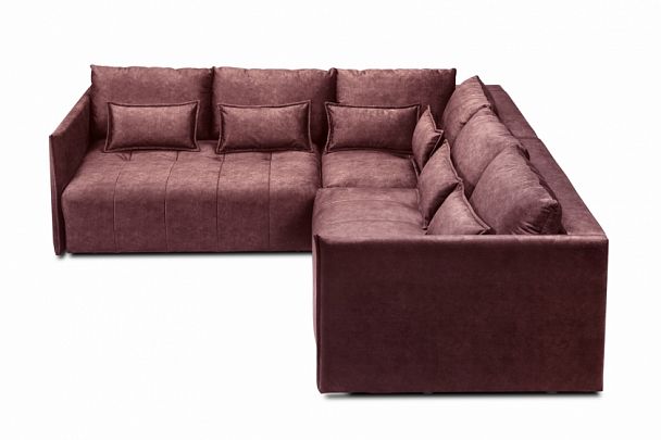 Мягкий угол "Чилетти" Long бордовый - Вид 3