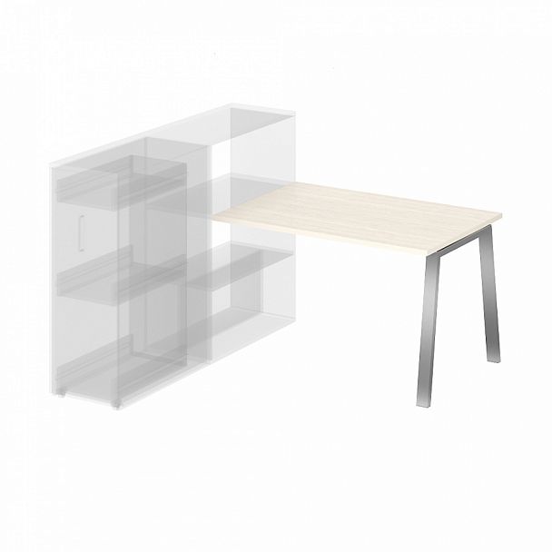 Стол приставной на металлокаркасе "Приставные столы" ПК-ТНП-СТП114Х80/МКА-В2-1048 дуб альпийский - Вид 1