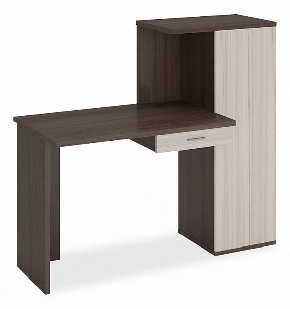 Стол письменный Домино Lite СКЛ-ПРЯМ100+ШК Карамель/Шамони - Вид 1