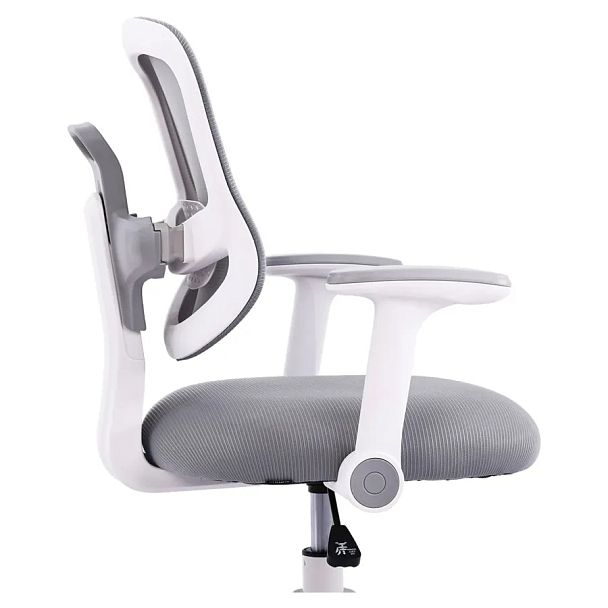 Кресло детское с подставкой для ног BRABIX KIDS "MG-215", сетка/ткань TW, серое, 533313 - Вид 8