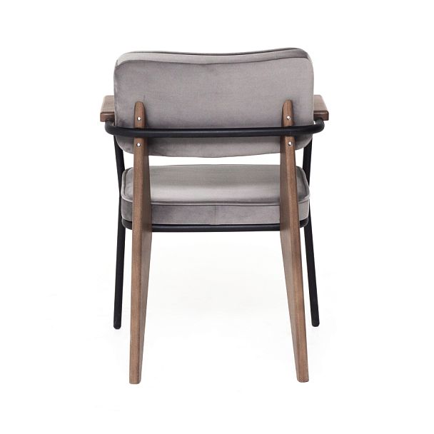 Стул Mix, серый велюр - Вид 5