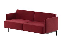 Stenly Диван двухместный STN-2 Alia 10/Металл Черный 1800*840*760 - Фото предпросмотра