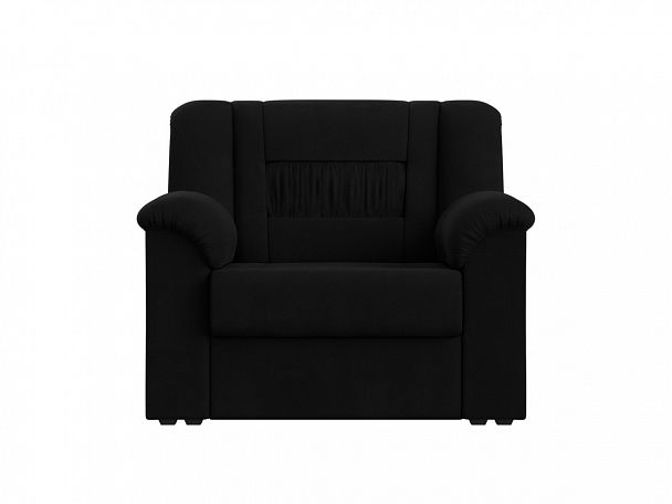 Кресло Карелия (полностью микровельвет черный) - Вид 2