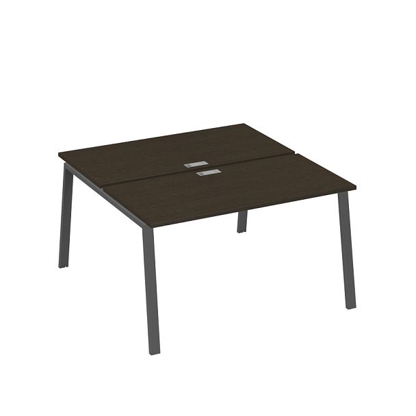 Рабочая станция на металлокаркасе TRE (2х140) A4 А4 Б3 174 БП венге / металлокаркас антрацит - Вид 1