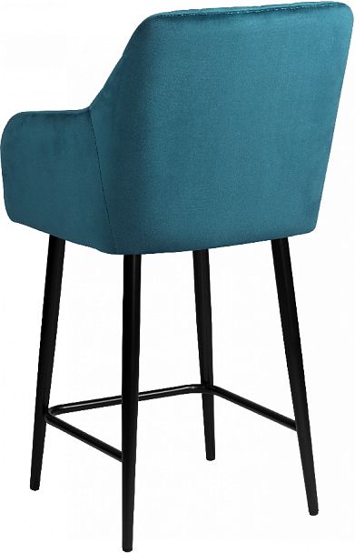 Комплект полубарных поворотных кресел Барли К, Confetti izumrud/черный, 3 шт. - Вид 6