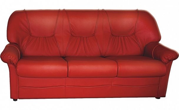 Дельта Диван трехместный 192х85х88 экокожа красный "Диваны" ТК-002120400686 красный - Вид 1