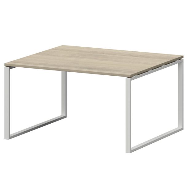 Стол переговорный на металлокаркасе СМСП-О-14.123.Пр25 Кронберг/Белый 1400x1236x750 Смарт - Вид 1