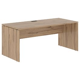 Стол прямой EDST 1780 Дуб Денвер светлый/Черный 1760х800х750 EDIS - Фото предпросмотра