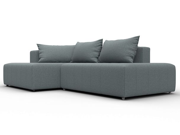 Диван угловой Лига-103 НПБ угол левый Рогожка серый - Вид 3