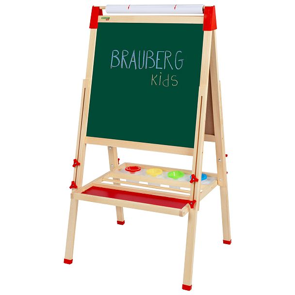 Мольберт растущий 3 в 1 для мела/магнитно-маркерный 50х50 см, бумага для рисования, BRAUBERG KIDS, 238150 - Вид 11