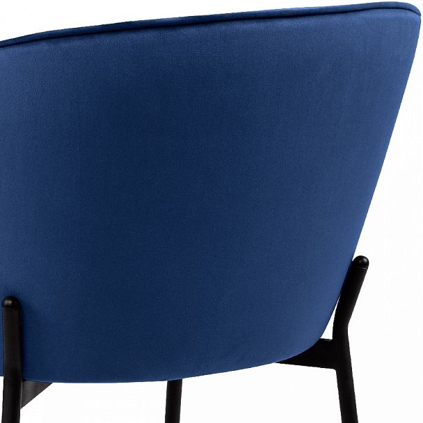 Комплект кухонных стульев Миэль синий велюр/черный, 2 шт. - Вид 10