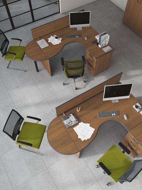 Шкаф для документов узкий низкий закрытый Дин Р ДР 755 ОФ французский орех - Вид 7