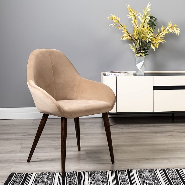 Кресло Kent Diag beige/т.орех - Вид 8