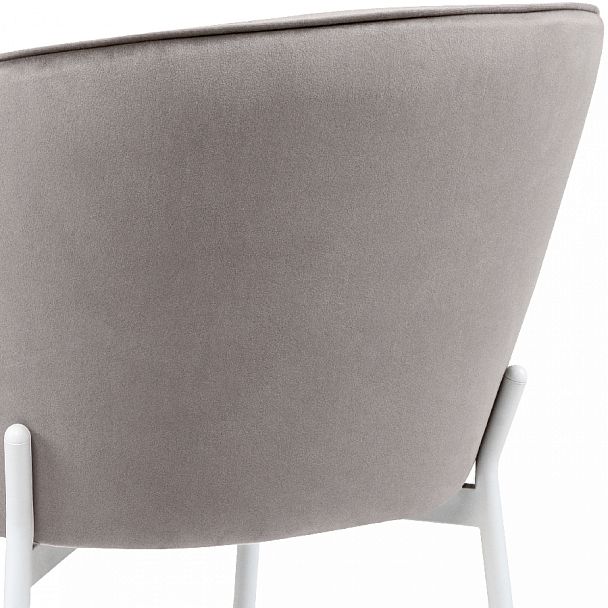 Комплект кухонных стульев Миэль светло-серый велюр/белый, 3 шт. - Вид 10
