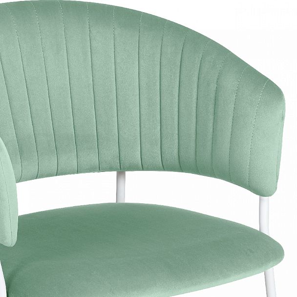 Стул кухонный Даксон мятный велюр/белый - Вид 8