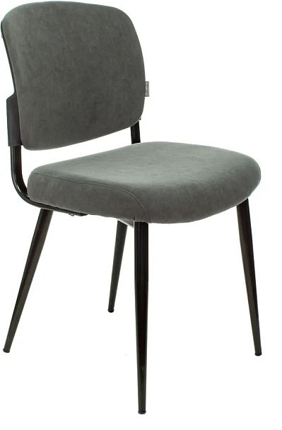 Стул для дома Бюрократ CH-K8 серый Alfa 44 металл черный на ножках (CH-K8_1/GREY) - Вид 1
