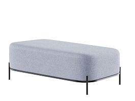 Jive Диван двухместный без спинки JVE-4 Clarins 972/Металл Черный 1250*720*480 - Фото предпросмотра