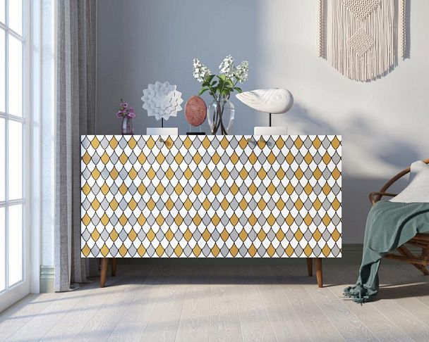 Комод Berber три дверки 22 принт арт BB01/Print_22 - Вид 4