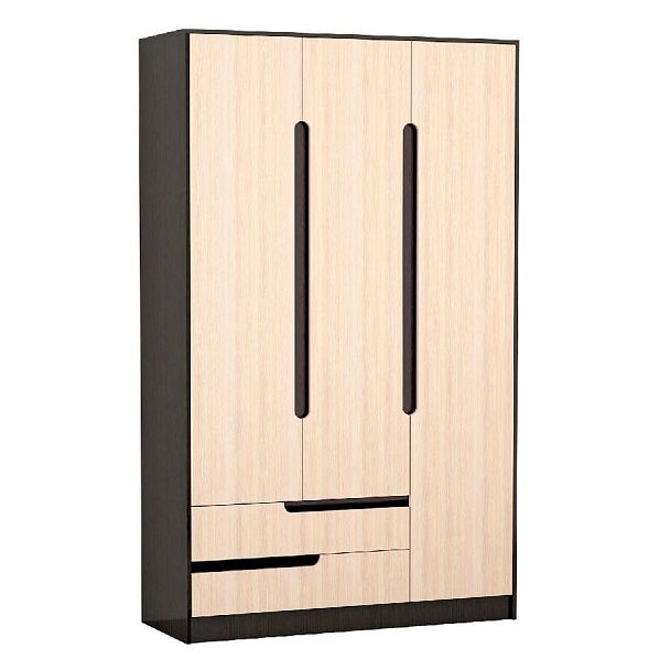 Шкаф 3-ств. Гавана (1236*2200*510) венге/дуб молочный - Вид 1