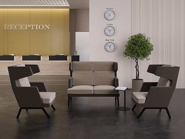 Aldo Кресло с декором из пуговиц ALDB-01L Timless 020/Металл Капучино 790*875*890 - Вид 4