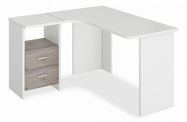 Стол письменный Домино Лайт СКЛ-Угл130 Белый/Нельсон левый - Вид 1