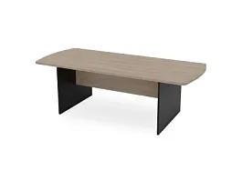 БЕРЛИН / BERLIN Конференц-стол симметричный 2300х1000х740 Шорвуд/Черный - Фото предпросмотра