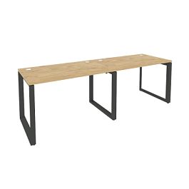 Onix Рабочая станция на О-образном м/к O.MO-RS-2.2.7 Тиквуд светлый/Антрацит металл 2360*720*750 - Фото предпросмотра