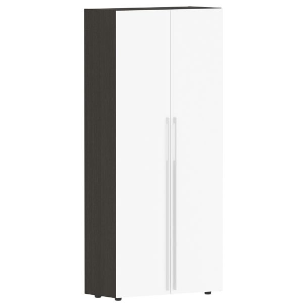 Шкаф высокий глухой СП-064-25-14 Белый глянец/Дуб Мореный 900х450х2010 KANON - Вид 1