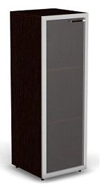 Шкаф-витрина узкая L,R 3-ур Фокус, венге - Фото предпросмотра