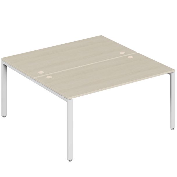 Бенч-система на 2 места Trend Metal 160x123x75 дуб феррара - Вид 1