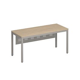 Стол на каркасе МП2 с металлическим экраном Формула МП2 ФР 193 вяз светлый / серый - Фото предпросмотра