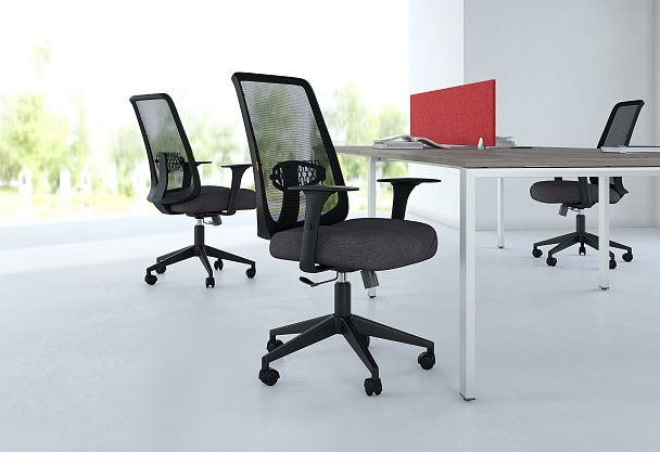 Офисное кресло CHAIRMAN 535 LT, ткань/сетка, черный - Вид 7