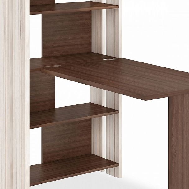 Стол компьютерный Домино Лайт СТЛ-ОВ+С100Прям без тумбы Карамель/Шамони - Вид 3