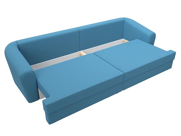 Диван прямой Милтон Рогожка голубой - Вид 8