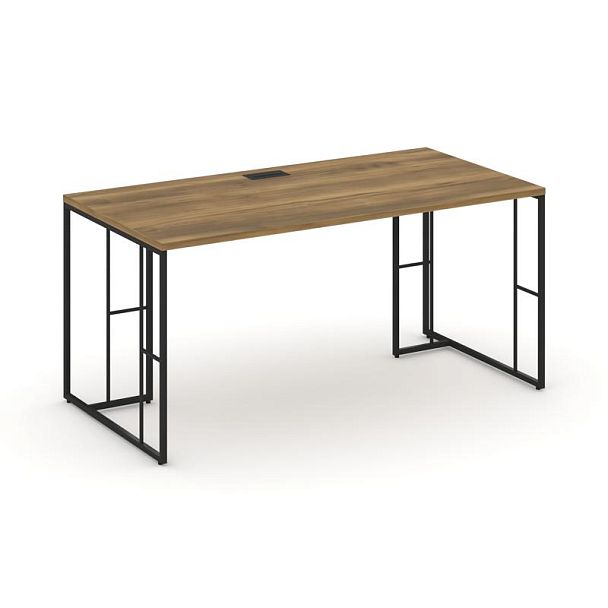 Rift Direct Стол руководителя RF.SR-024 Сандал Янтарный/Металл Черный 1580*800*750 - Вид 1