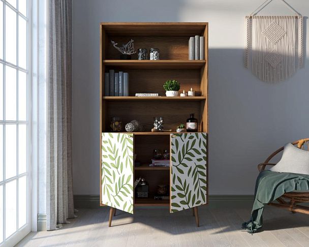 Стеллаж с дверками Berber принт 28 арт BB26/Print_28 - Вид 2