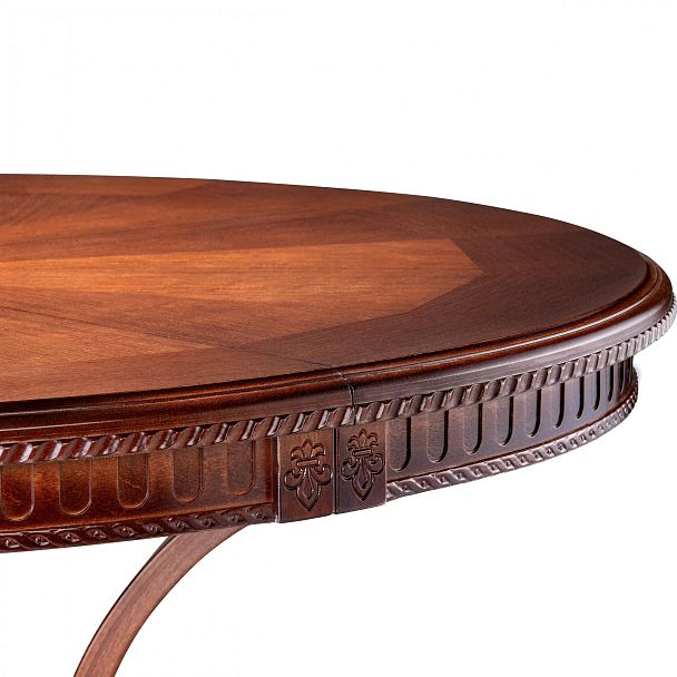 Стол деревянный раскладной Лорден D120 Миланский орех - Вид 14