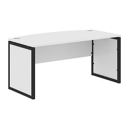 Стол руководителя XQPET 169 Белый/Антрацит 1600х867х750 XTEN-QP - Фото предпросмотра