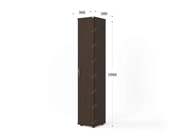 UNITY РШ3-04 ВЕНГЕ Закрытый шкаф Правый 366x380x1966 - Вид 6