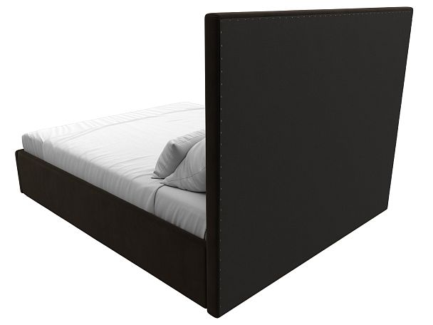 Интерьерная кровать Афродита 160 (полностью микровельвет коричневый) - Вид 5