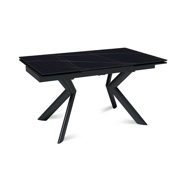 Стол раскладной Bridge (140+40+40), керамика матовая Black Gold - Вид 1